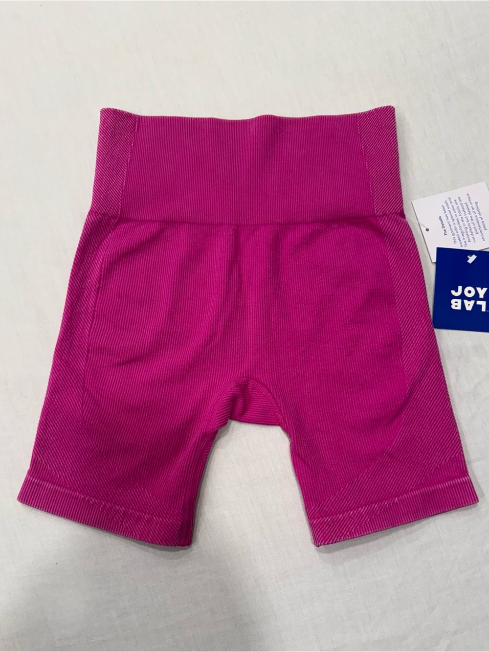 JoyLab Seamless High-Rise Bike Shorts Magenta Hot Pink XS NWT